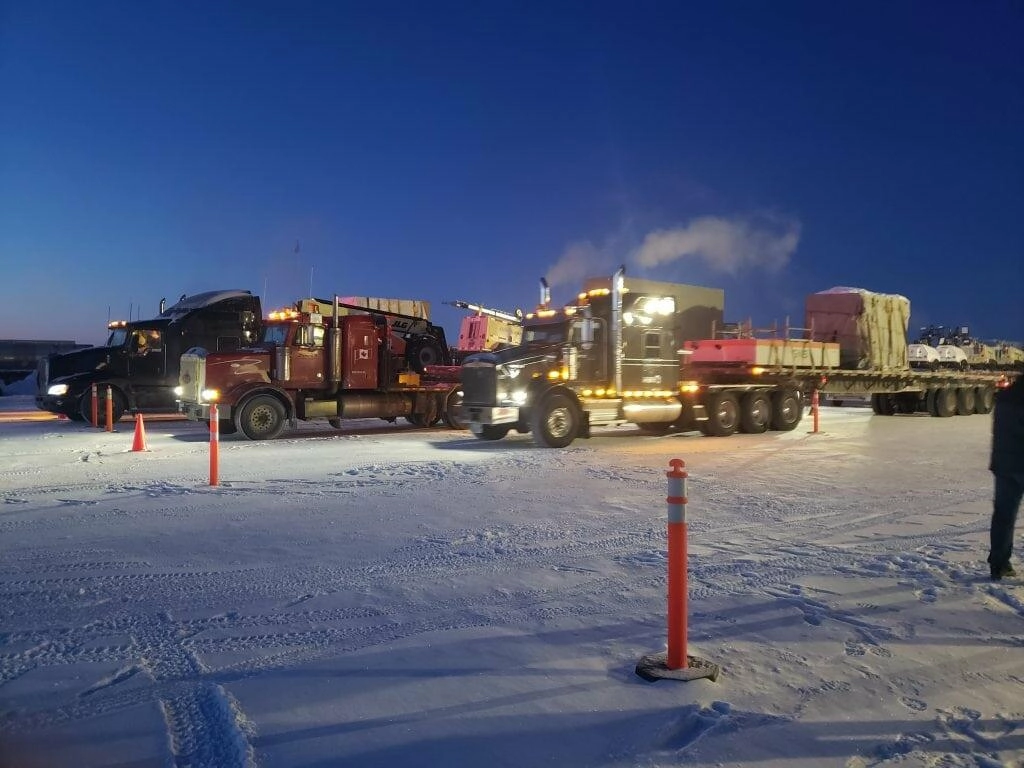 Trucks on opening morning of 2023 season